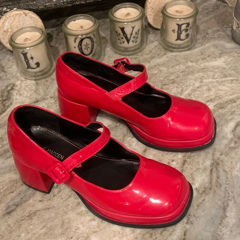 Steve Madden Bold Red Heels